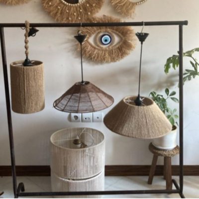 گالری ویا لوستر رافیا و مکرومه