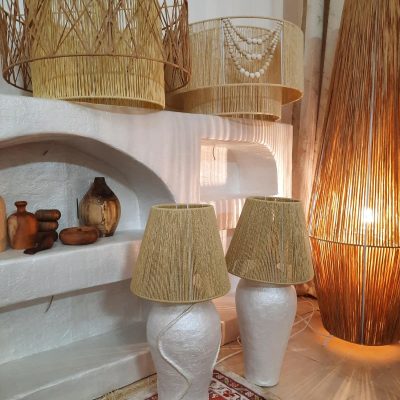 گالری ویا لوستر رافیا و مکرومه